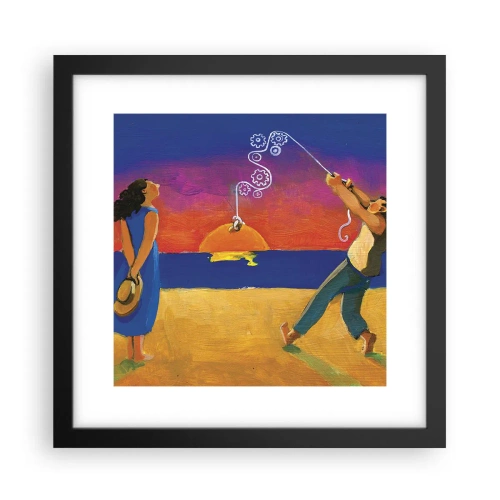 Poster in cornice nera - Più delle stelle del cielo - 30x30 cm