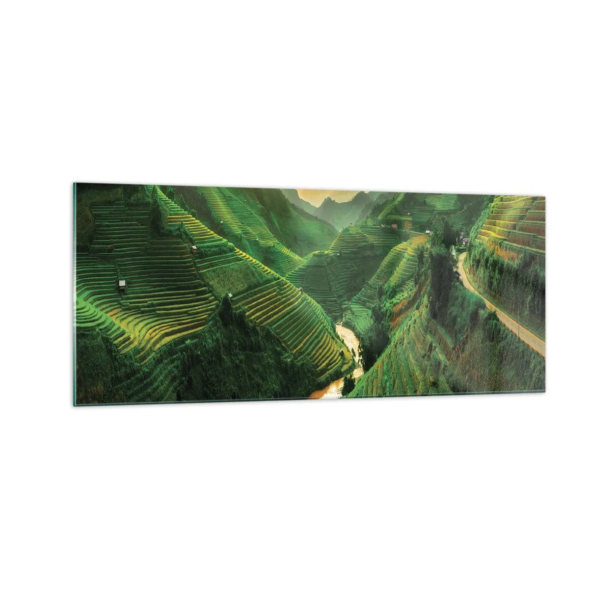Quadro su vetro - Valle del Vietnam - 100x40 cm