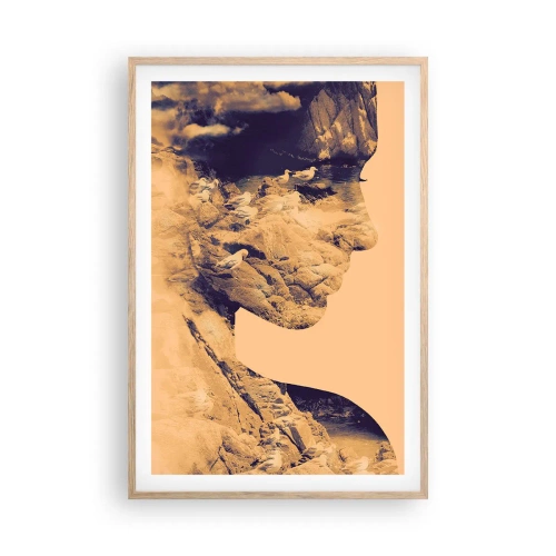 Poster in cornice rovere chiaro - Bella di natura - 61x91 cm