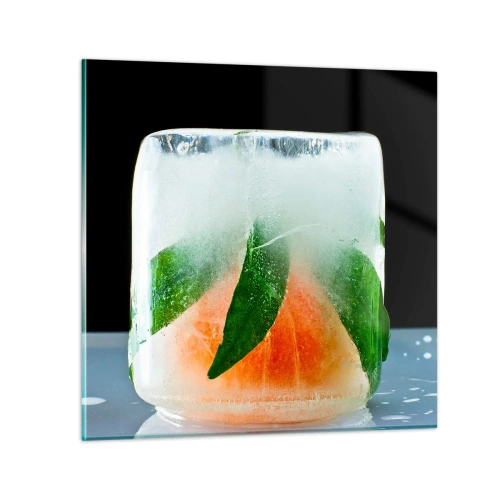 Quadro su vetro - Freschezza e rinfresco - 30x30 cm