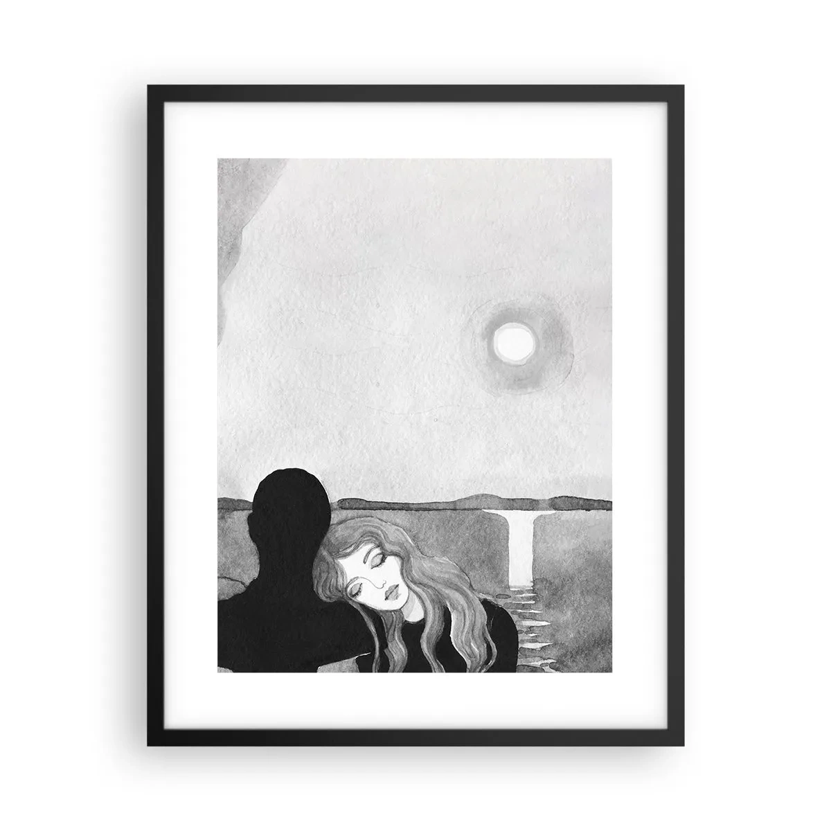 Poster in cornice nera - Sempre un mistero - 40x50 cm