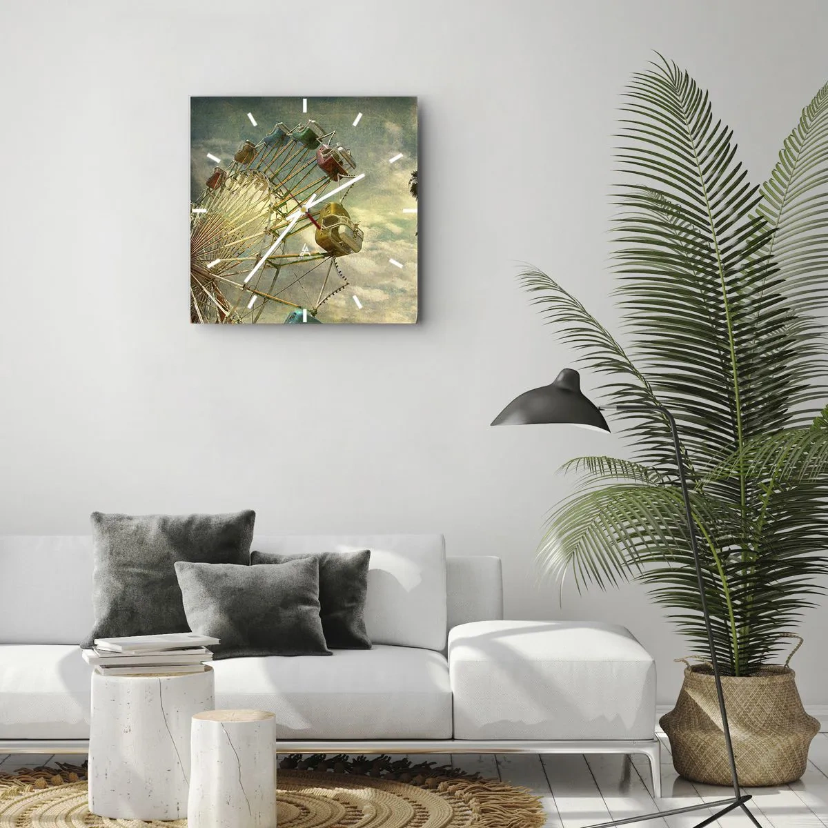 Orologio da parete - Orologio in Vetro - Il divertimento comincia... - 30x30 cm