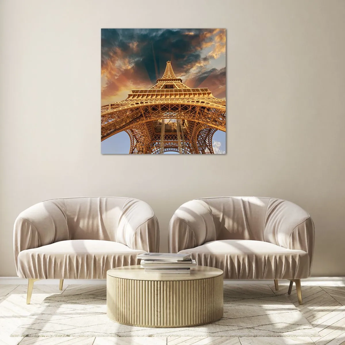 Quadro su vetro - Come gli uomini hanno raggiunto il cielo - 50x50 cm