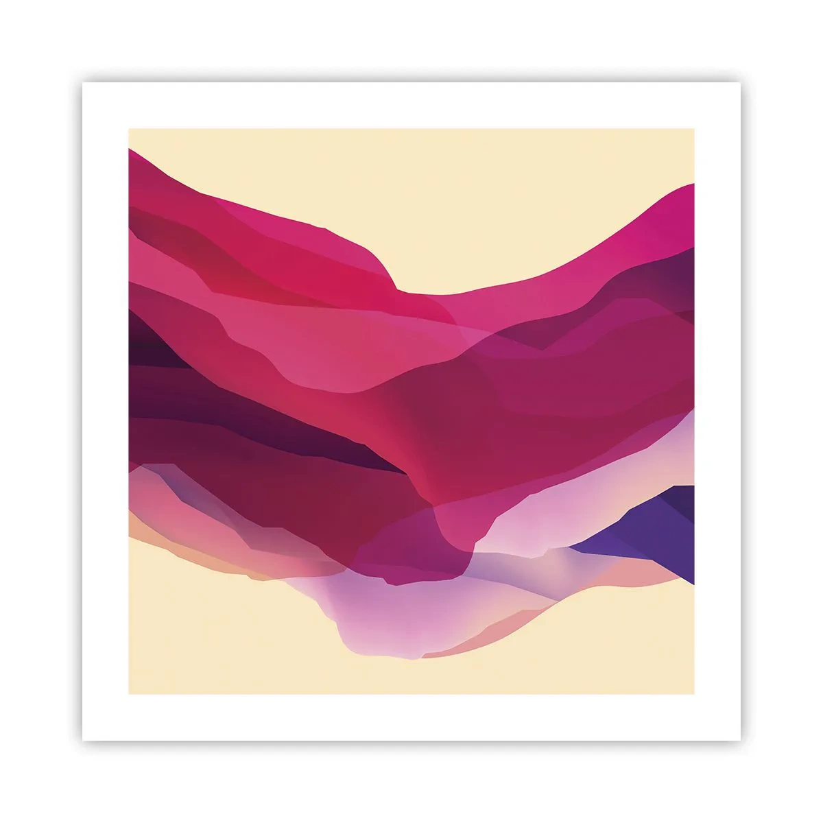 Poster - Onde di porpora - 50x50 cm