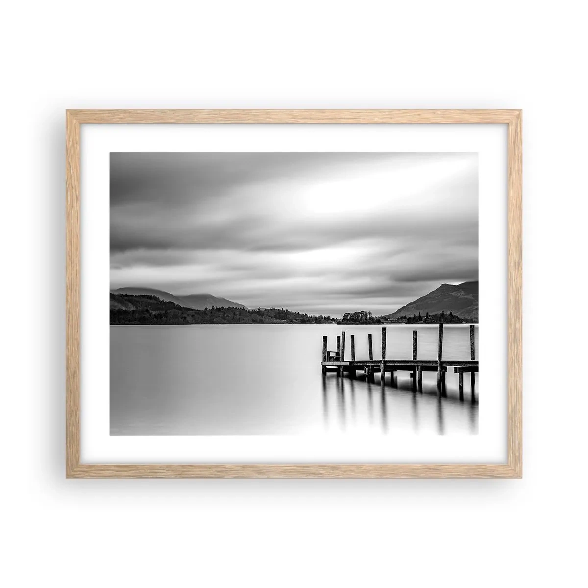 Poster in cornice rovere chiaro - Mitezza e forza - 50x40 cm