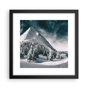 Poster in cornice nera - Il paese della neve e del ghiaccio - 30x30 cm