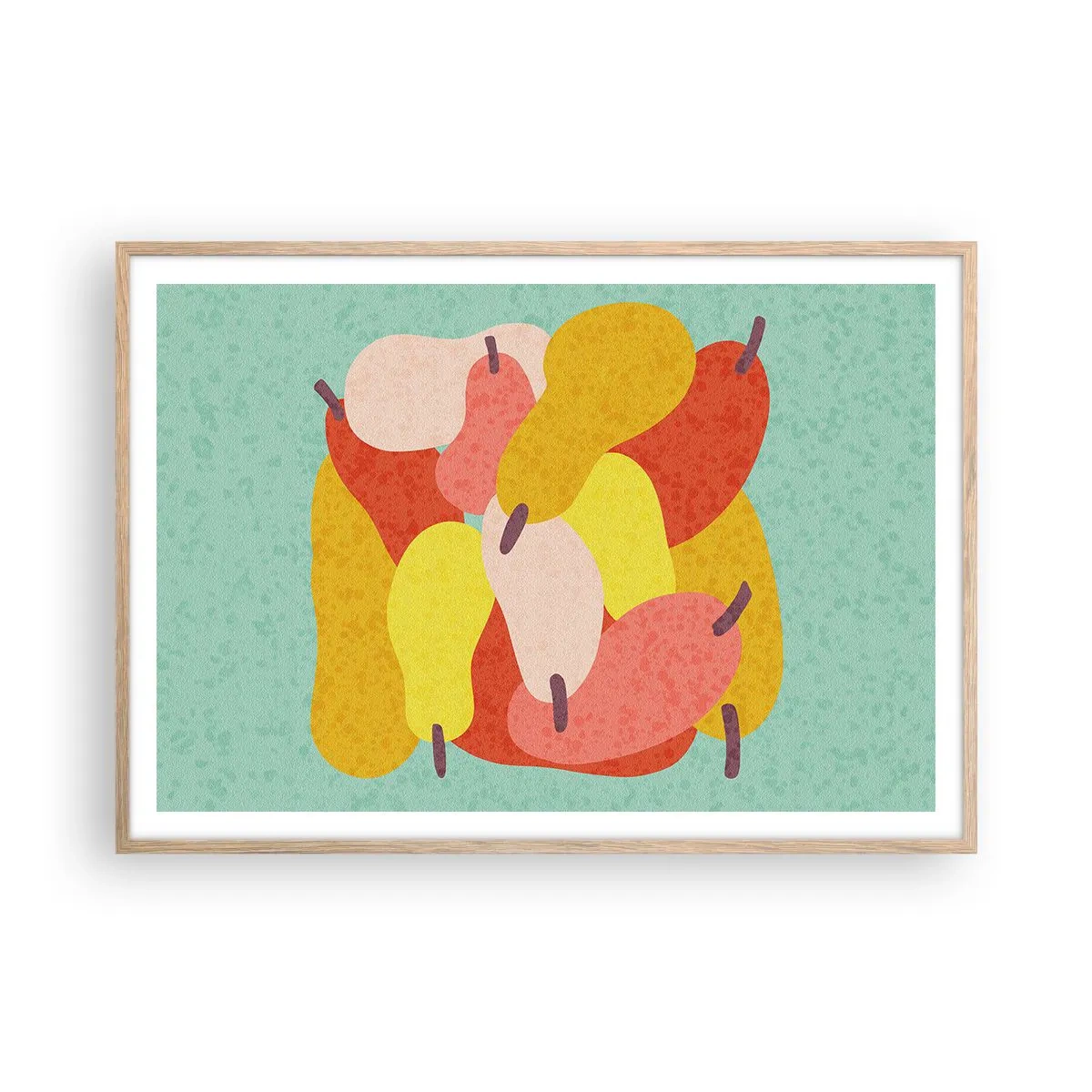 Poster in cornice rovere chiaro - Assaggia il sole estivo - 100x70 cm