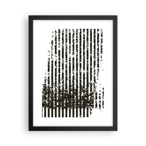 Poster in cornice nera - Ritmo e rumore - 30x40 cm