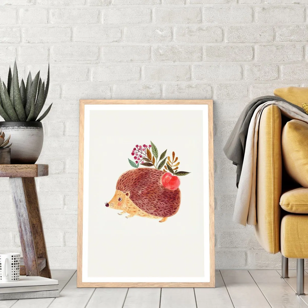 Poster in cornice rovere chiaro - E mi vuoi già bene - 70x100 cm