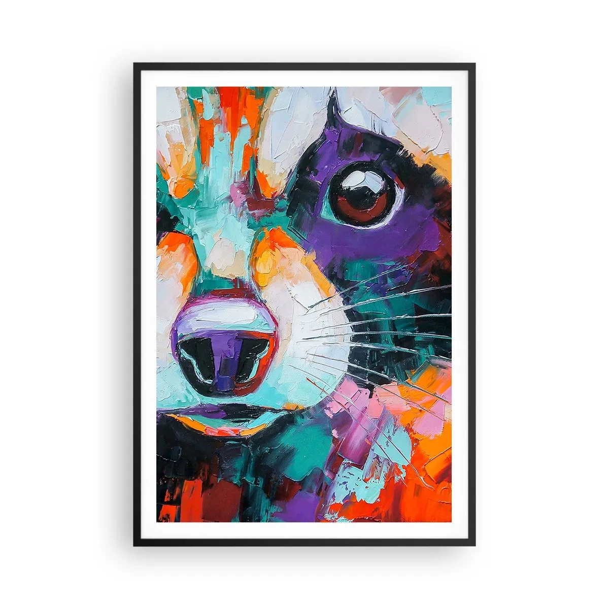 Poster in cornice nera - Solo buone emozioni - 70x100 cm