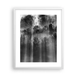 Poster in cornice bianca - Nei getti di luce - 40x50 cm