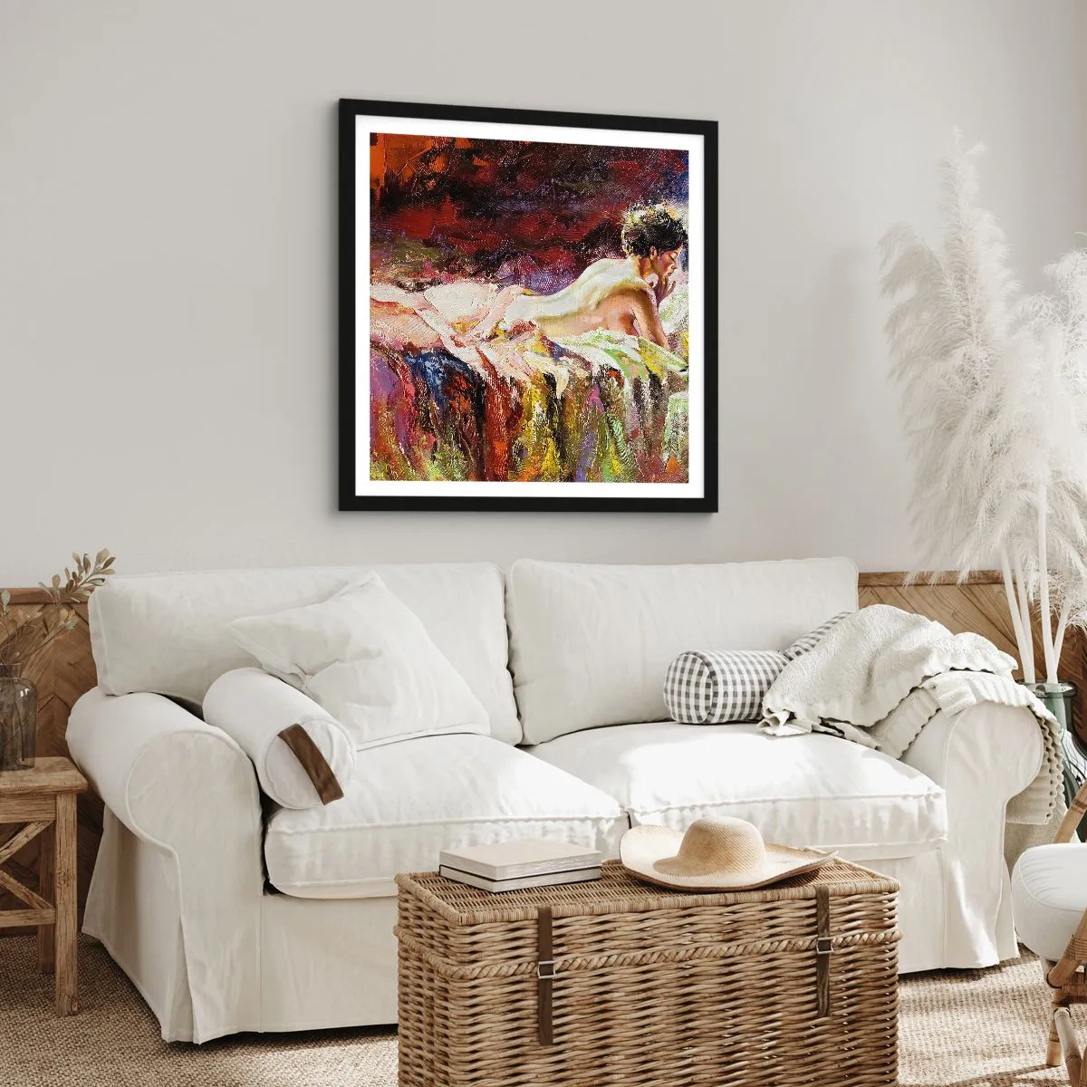 Poster in cornice nera - Venere pensierosa - 30x30 cm