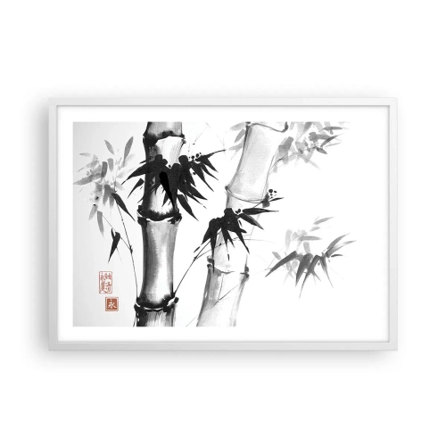 Poster in cornice bianca - Particolare d'oriente - 70x50 cm