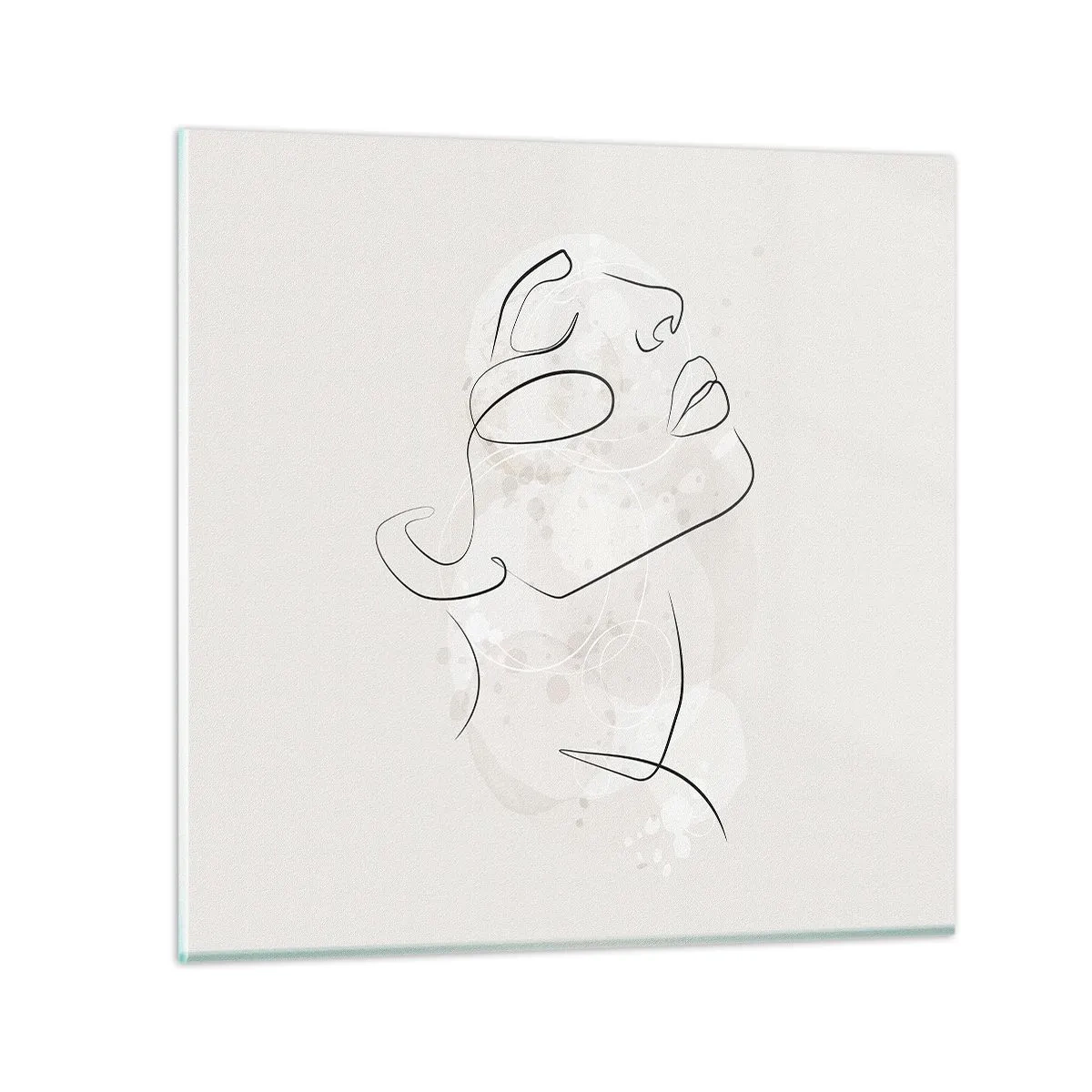 Quadro su vetro - Profilo di sogno - 60x60 cm