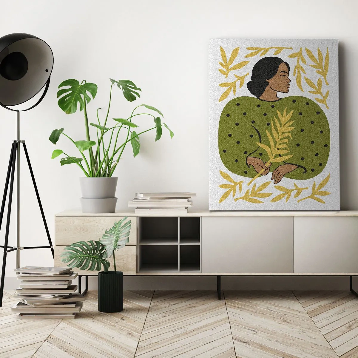 Quadro su tela - Stampe su Tela - Ragazza hawaiana - 80x120 cm