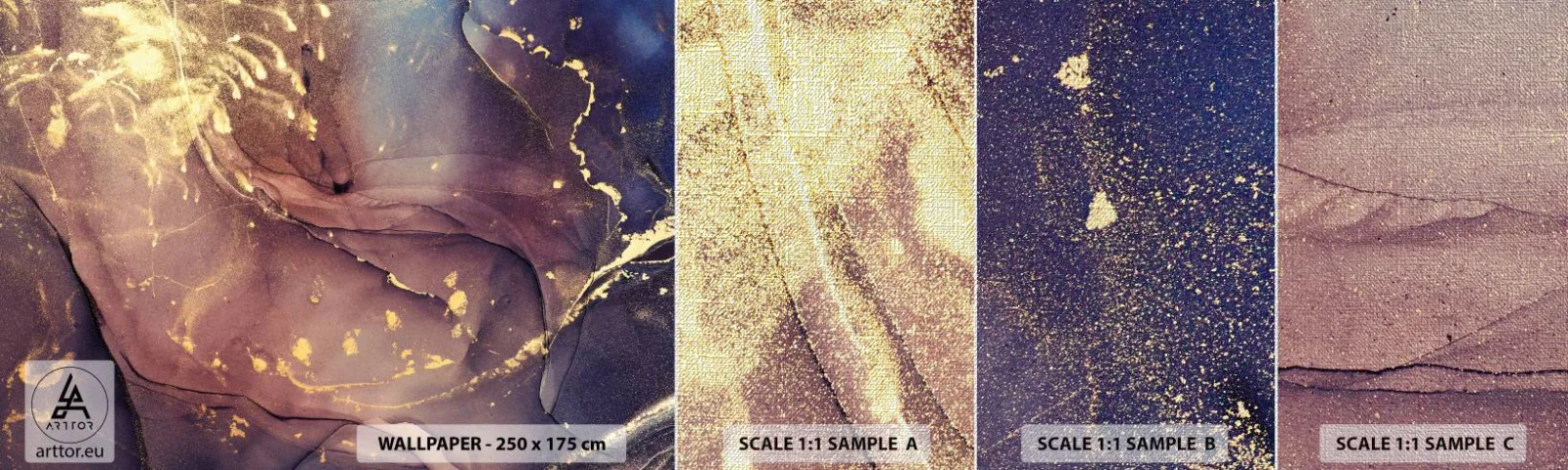 Campione di Fotomurale Premium Canvas - Materia e spirito - Astrazione, Pezzo, Modello moderno - 100x30 cm