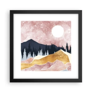 Poster in cornice nera - Guardiano notturno - 30x30 cm