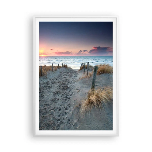 Poster in cornice bianca - Hai versato un arcobaleno di luce radiosa... - 70x100 cm