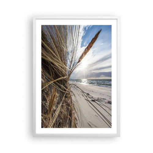 Poster in cornice bianca - L'incontro degli elementi - 50x70 cm