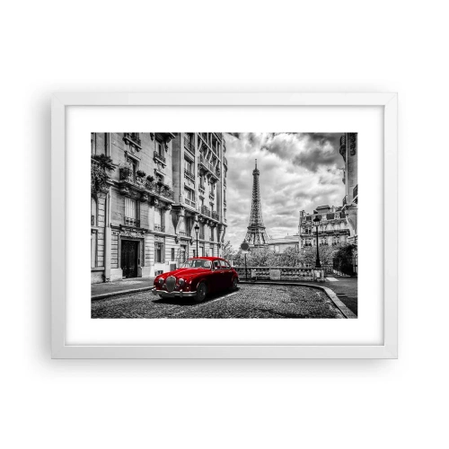 Poster in cornice bianca - Predatore in città - 40x30 cm