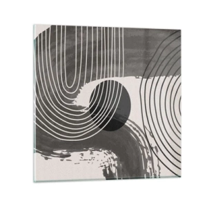 Quadro su vetro - L'ovale vittorioso - 70x70 cm