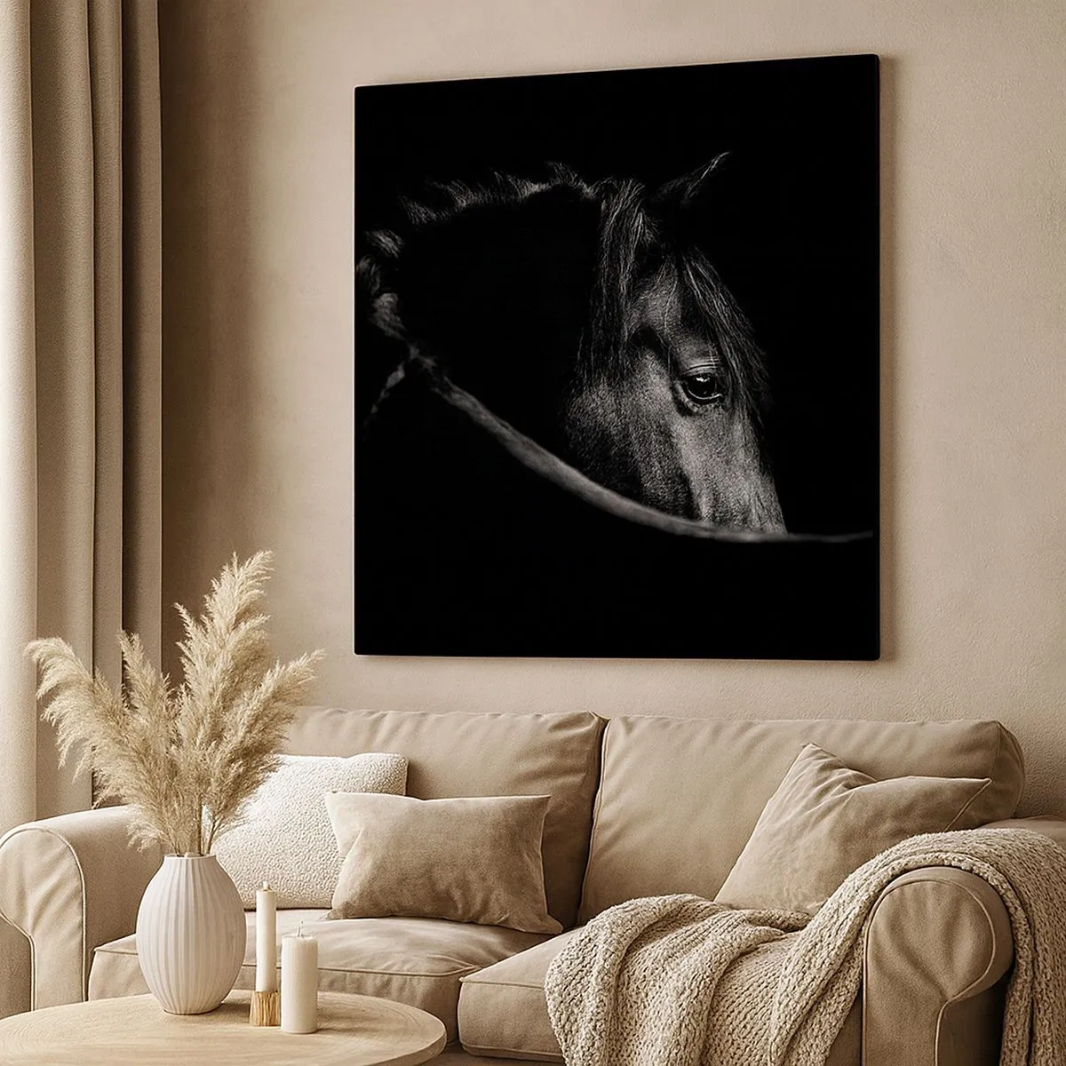 Quadro su tela - Stampe su Tela - Il principe nero - 30x30 cm