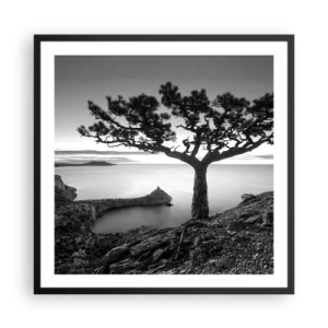 Poster in cornice nera - Pace fino all'orizzonte - 60x60 cm