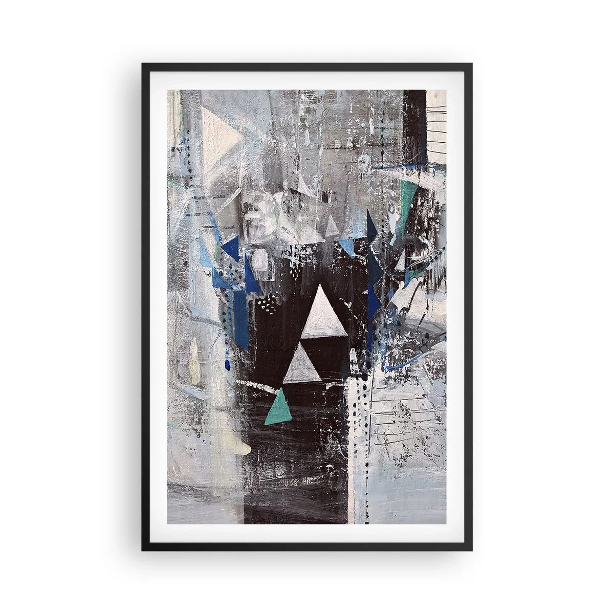 Poster in cornice nera - L'ordine superiore dei triangoli - 61x91 cm