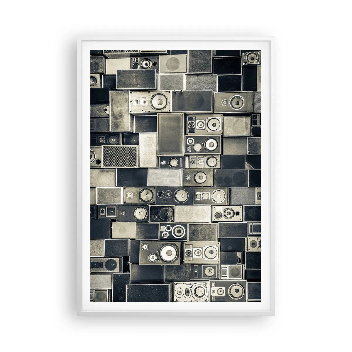 Poster in cornice bianca - Armonia di suoni - 70x100 cm