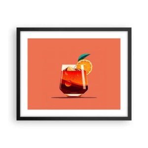 Poster in cornice nera - Rinfresco estivo - 50x40 cm