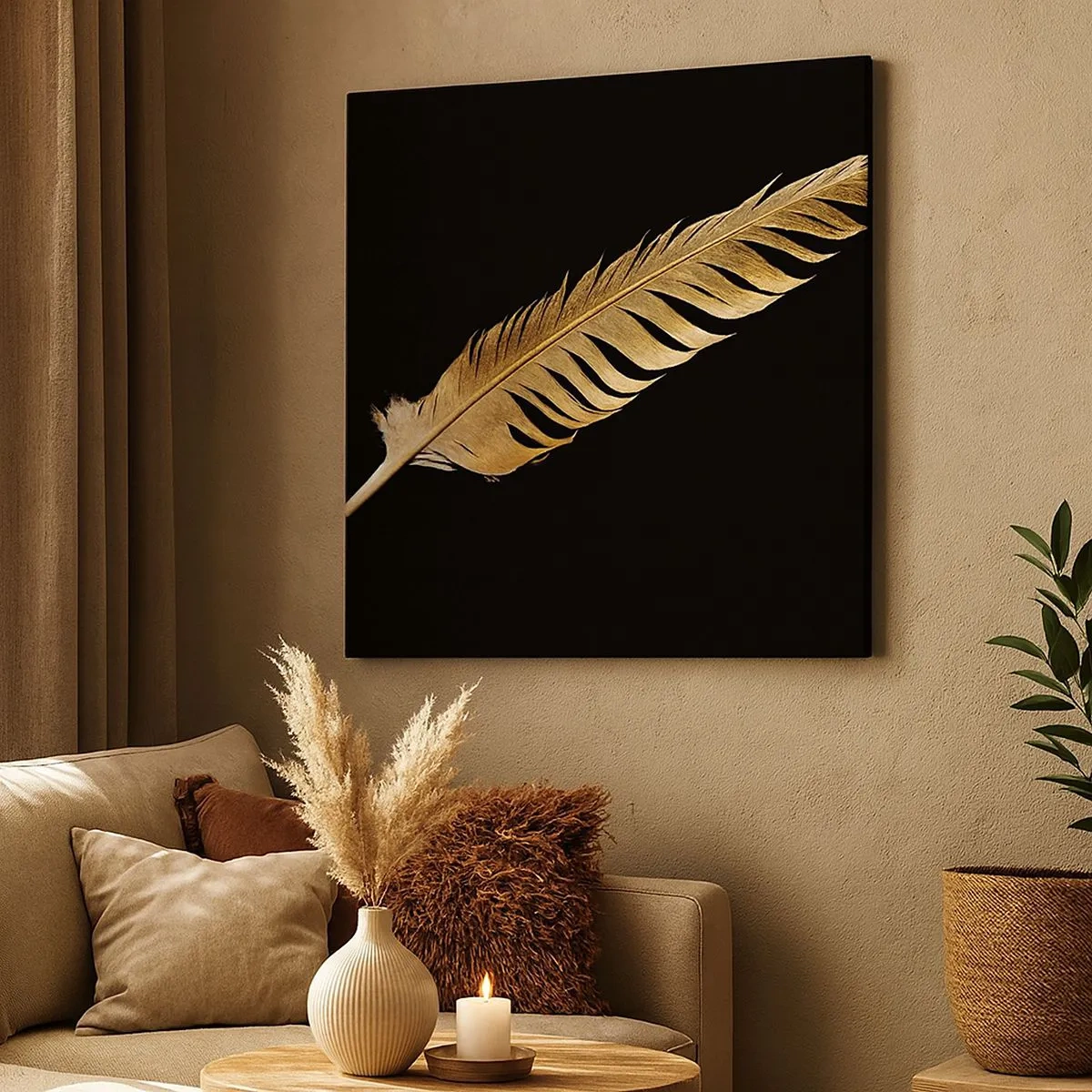 Quadro su tela - Stampe su Tela - Non una piuma qualsiasi.... - 30x30 cm