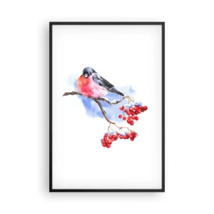 Poster in cornice nera - L'inverno a colori - 61x91 cm