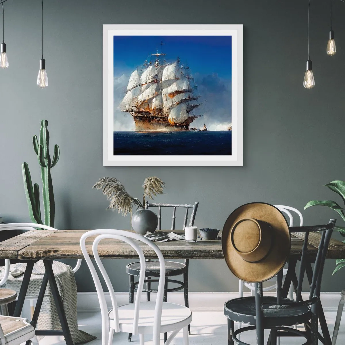 Poster in cornice bianca - The great glory! - 50x50 cm