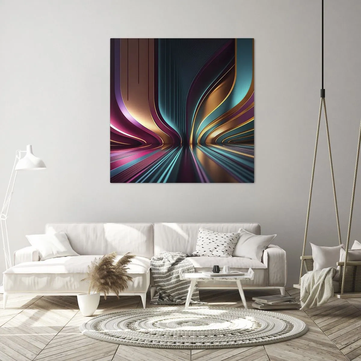 Quadro su tela - Stampe su Tela - Architettura di luce - 70x70 cm