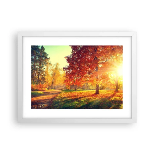 Poster in cornice bianca - Rosso è bello - 40x30 cm