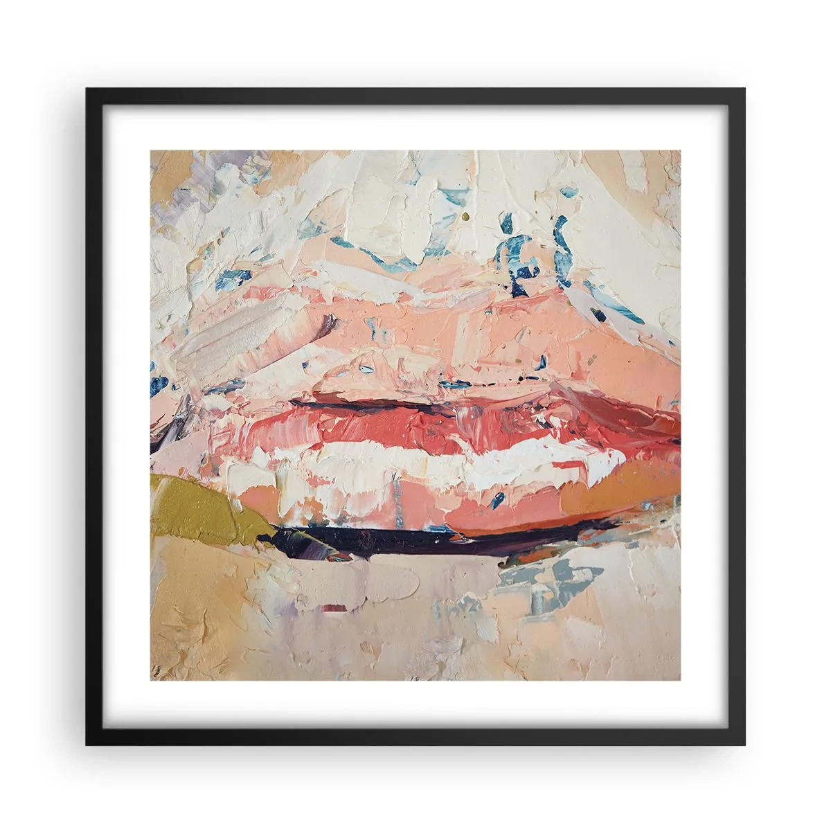 Poster in cornice nera - Risveglia i sensi - 50x50 cm