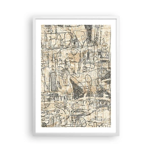 Poster in cornice bianca - In attesa di essere decifrato - 50x70 cm