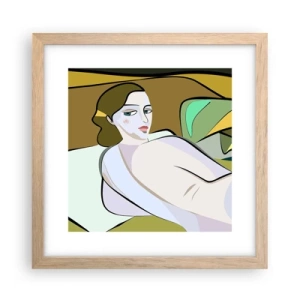 Poster in cornice rovere chiaro - Ritratto intimo - 30x30 cm