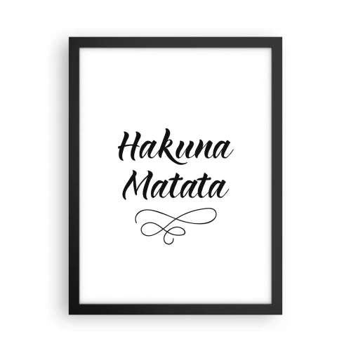 Poster in cornice nera - Il miglior consiglio - 30x40 cm