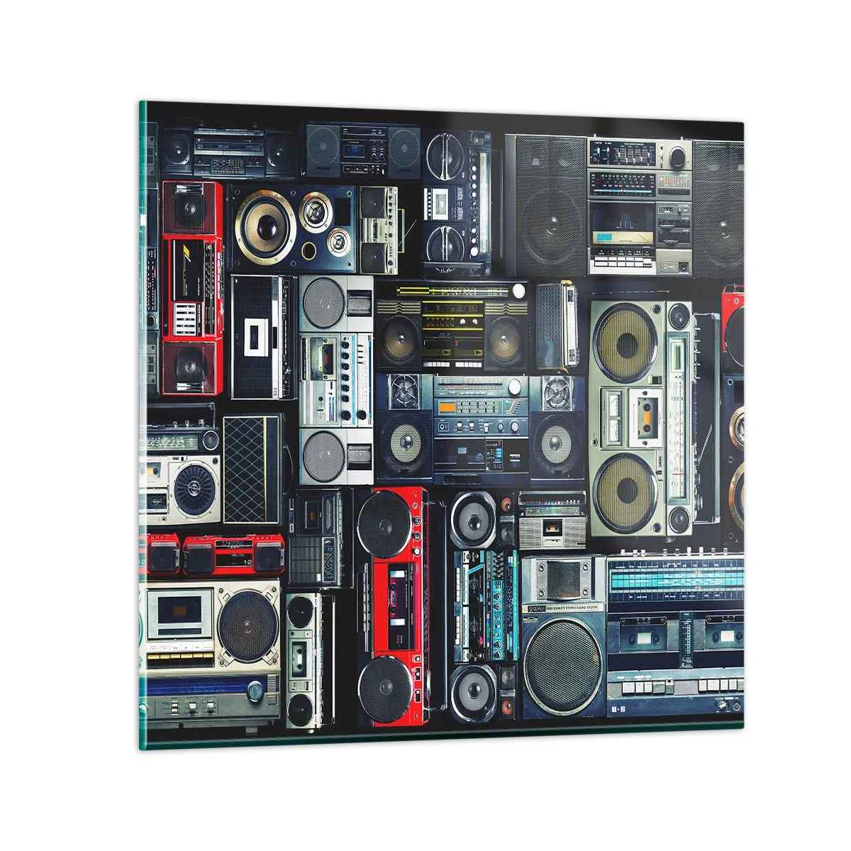 Quadro su vetro - Nostalgia degli anni '80 - 50x50 cm