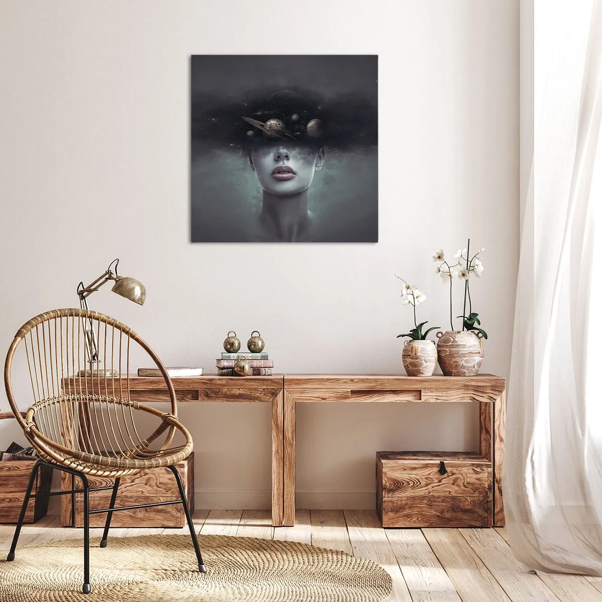 Quadro su tela - Stampe su Tela - E i pianeti folleggiano... - 60x60 cm