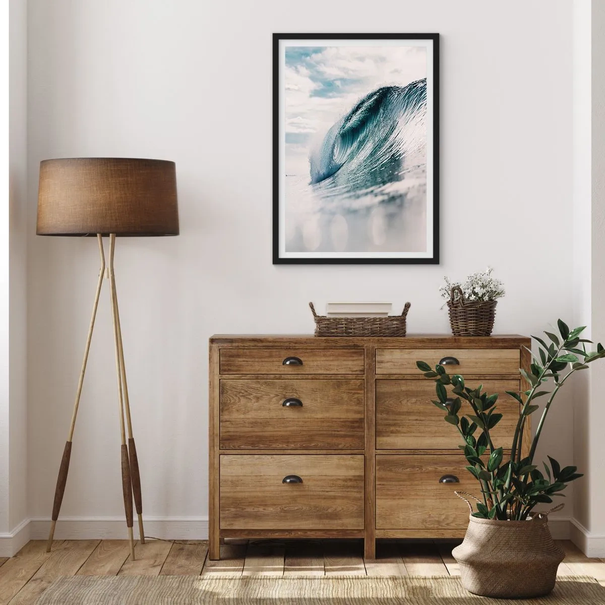 Poster in cornice nera - Cima d'acqua - 30x40 cm