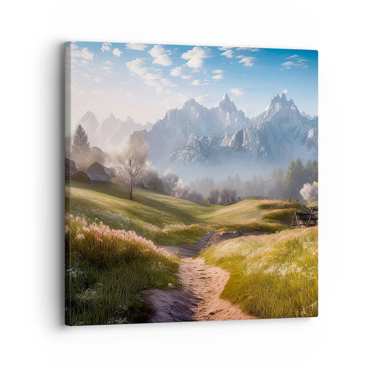 Quadro su tela - Stampe su Tela - Valle idilliaca - 30x30 cm