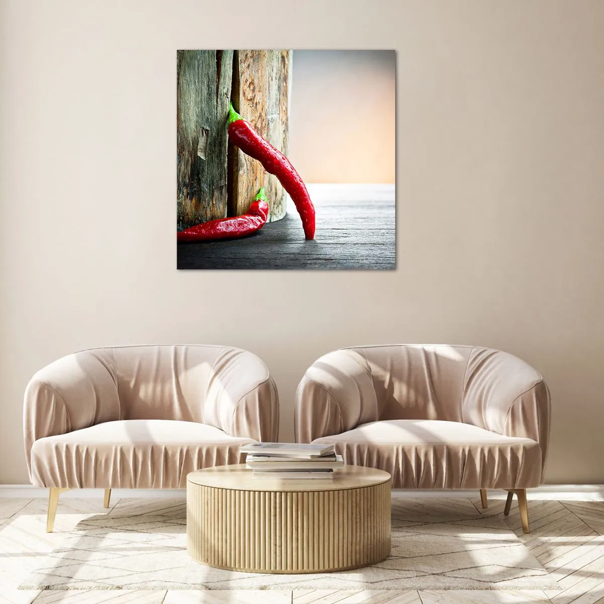 Quadro su vetro - Red hot chili peppers - 60x60 cm