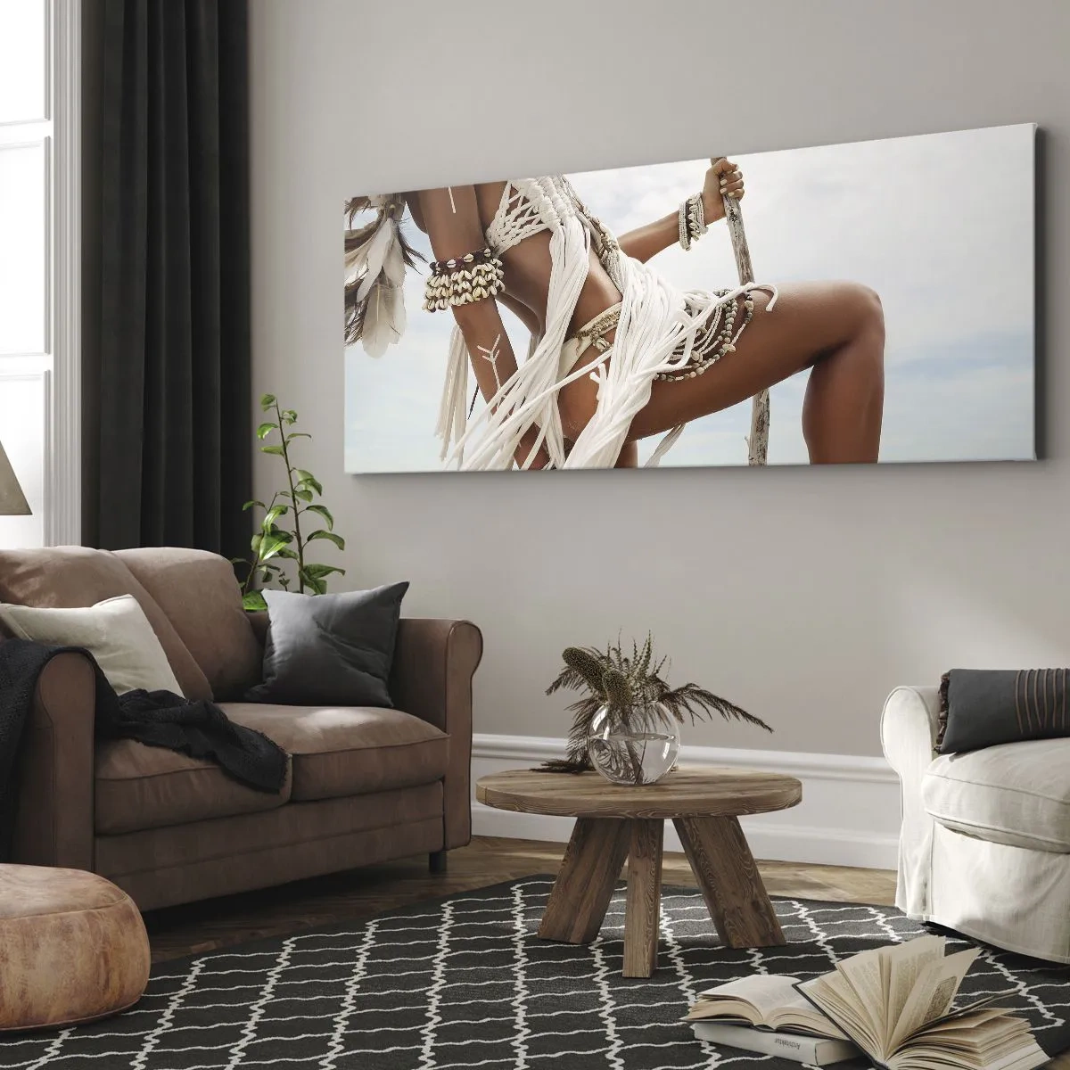 Quadro su tela - Stampe su Tela - La sacerdotessa del sole - 100x40 cm