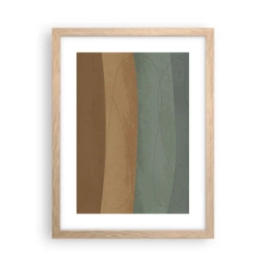 Poster in cornice rovere chiaro - Composizione orizzontale - 30x40 cm