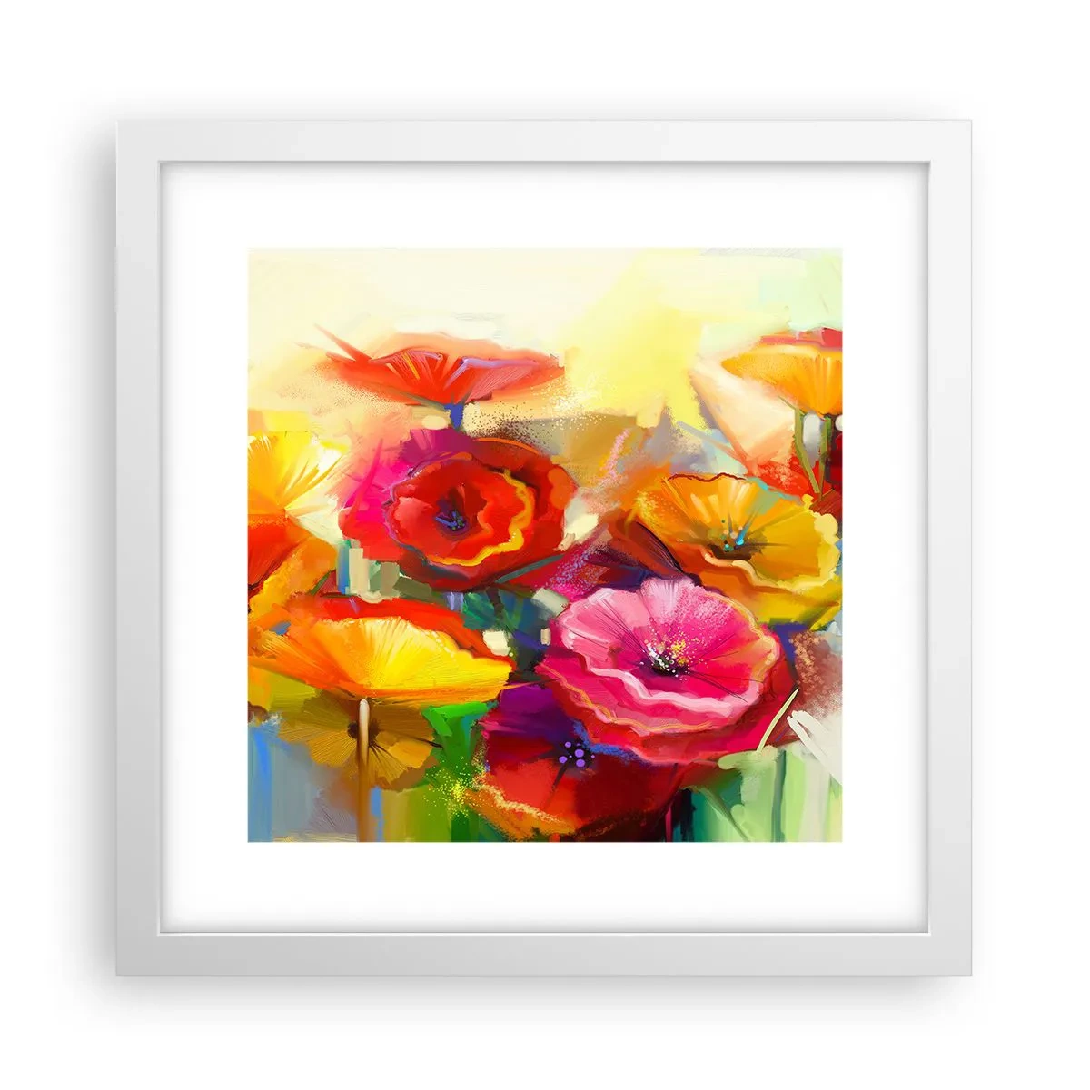 Poster in cornice bianca - Non solo rossi - 30x30 cm