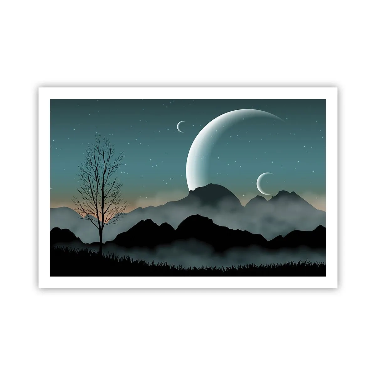 Poster - Il carnevale di una notte stellata - 91x61 cm