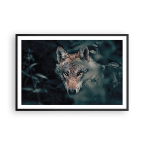 Poster in cornice nera - Cacciatore - 91x61 cm
