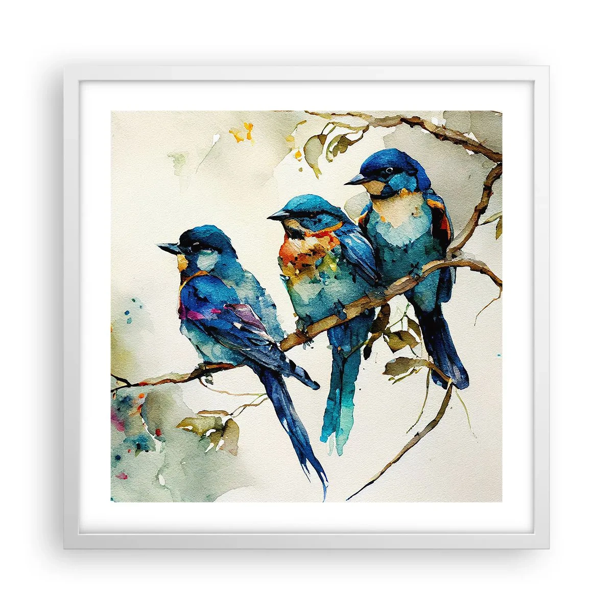 Poster in cornice bianca - Si è offeso? - 50x50 cm